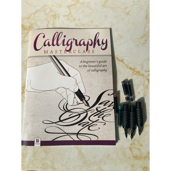 Other - New Calligraphy practice book with extra Calligraphy Pens Parts